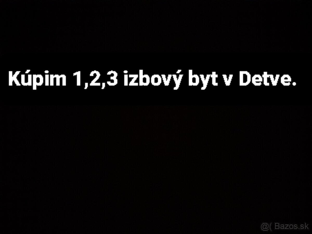 Byt v Detve