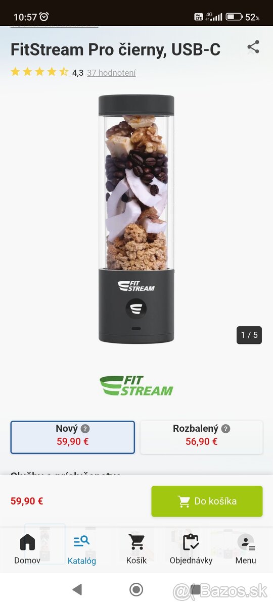 FitStream PRO mixer čierny