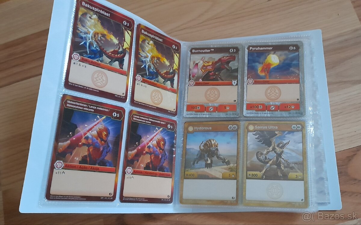 Malý album A5 + 73 kariet bakugan