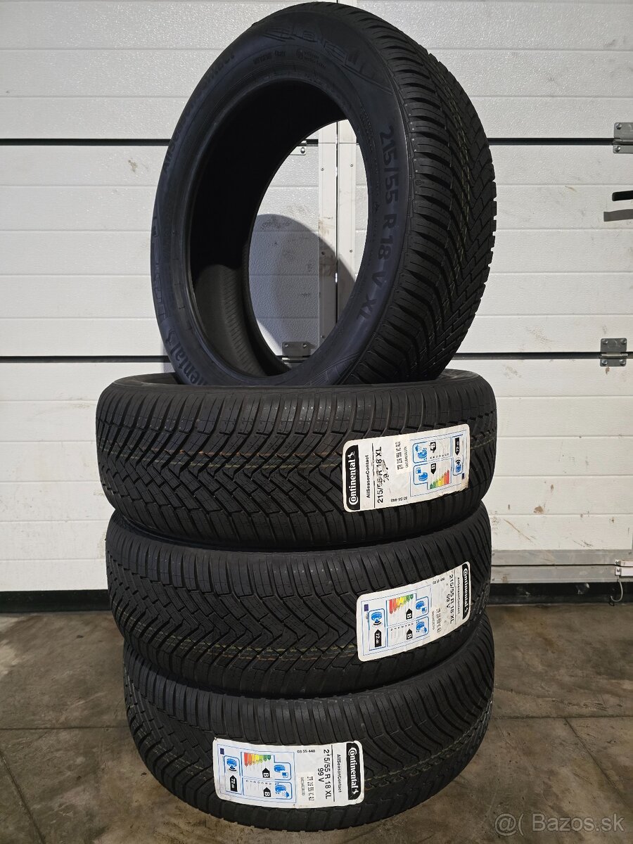 Nové Celoročné Pneu Continental 215/55 R18