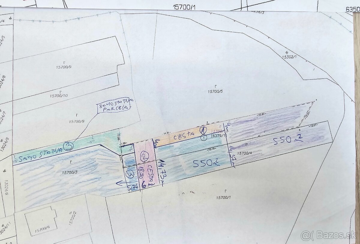 Predám rovinatý pozemok Rabča ul.Gruňanská
