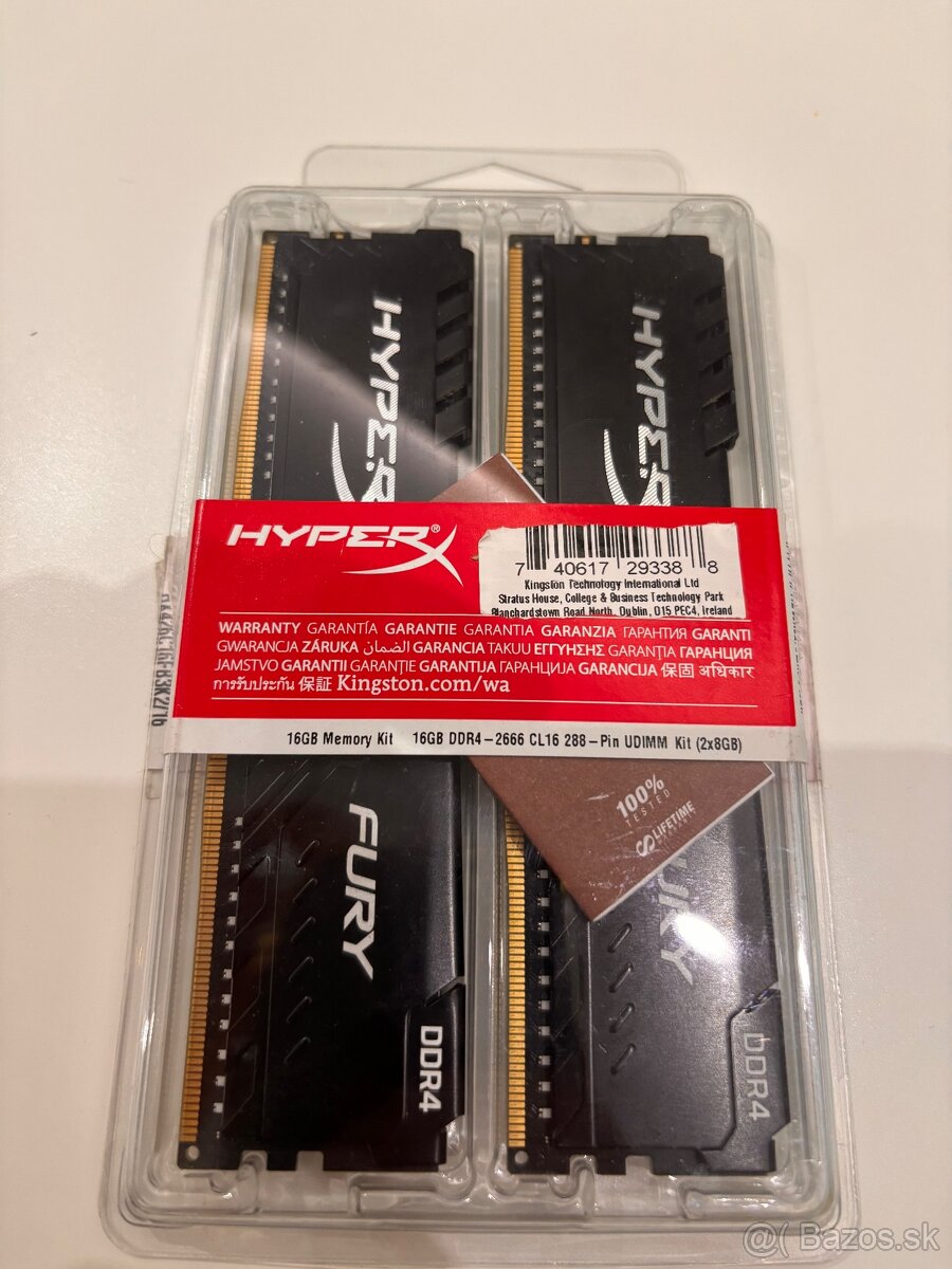 16GB DDR4 Kingston HyperX Fury