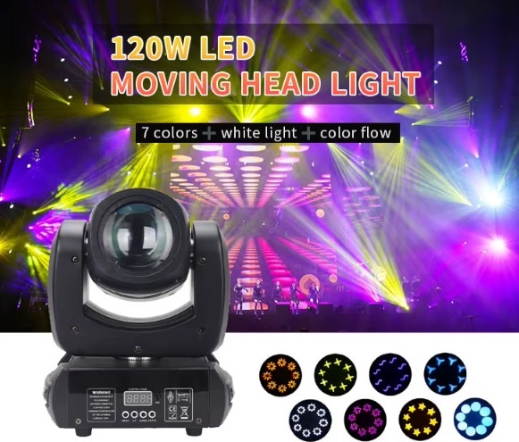 Predám 2ks Mini Rotačne hlavý beam spot 120 W