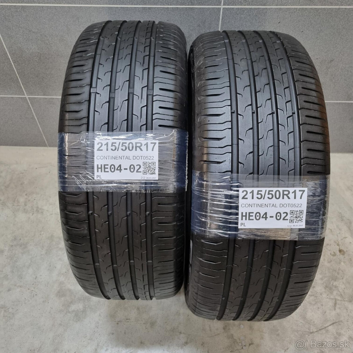 Letné pneumatiky 215/50 R17 CONTINENTAL DOT0522