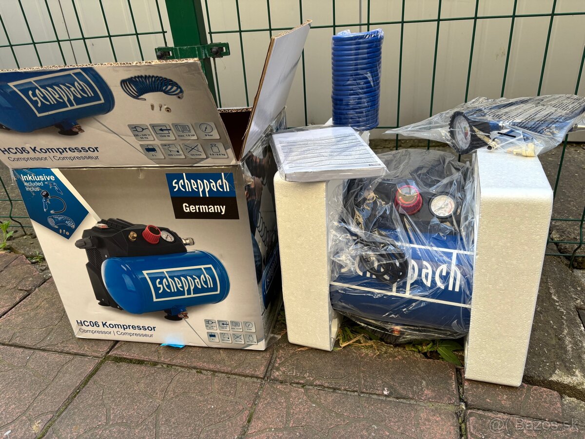 Predám kompresor Scheppach HC06