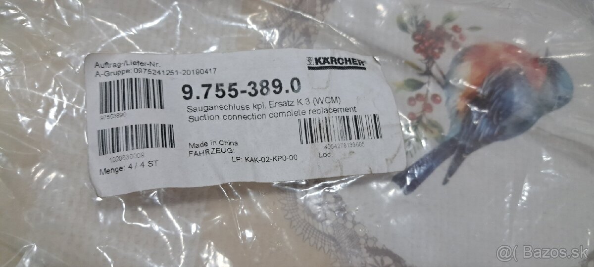 Kärcher Prípojka nasávania 9.762-201.0 cpl. K3 WCM