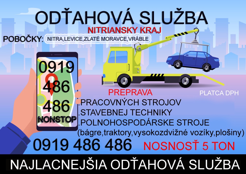 ✅LACNÁ ODŤAHOVKA✅PREPRAVA STROJOV DO 5 TON