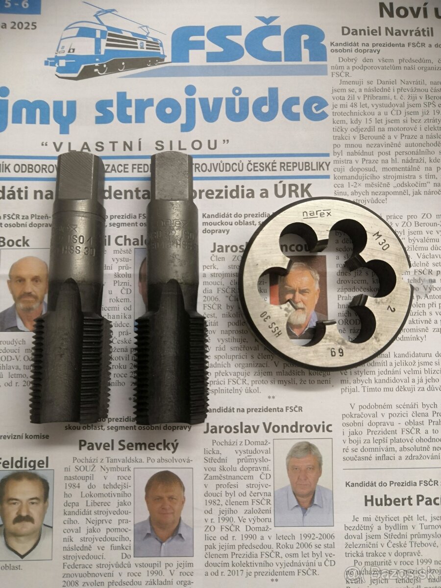 P:sadové závitníky M30x2 narex hss