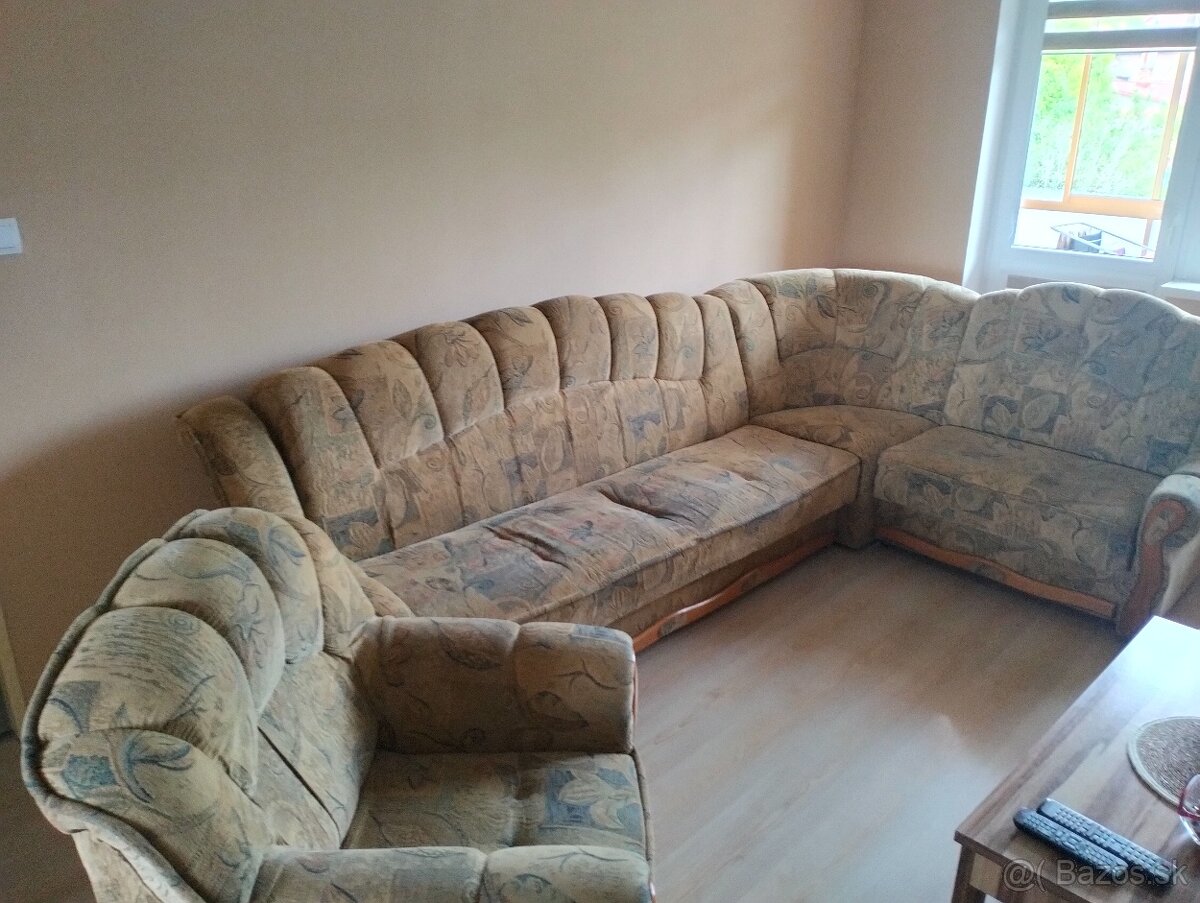 Sedačka plus kreslo