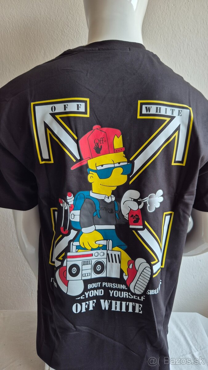 predám off white čierne tričko veľkosť L