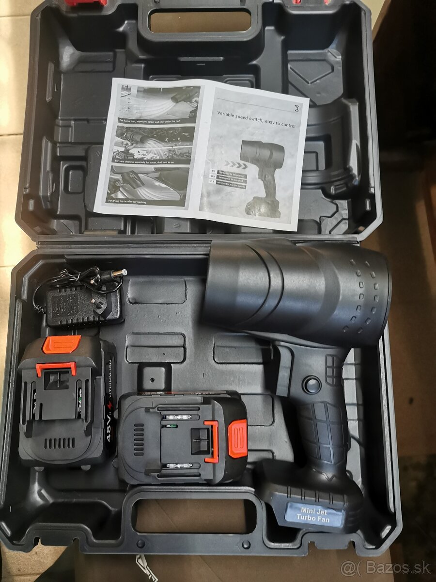 1000W ručný turbo ventilátor fúkač vzduchová pištoľ 320 km/h