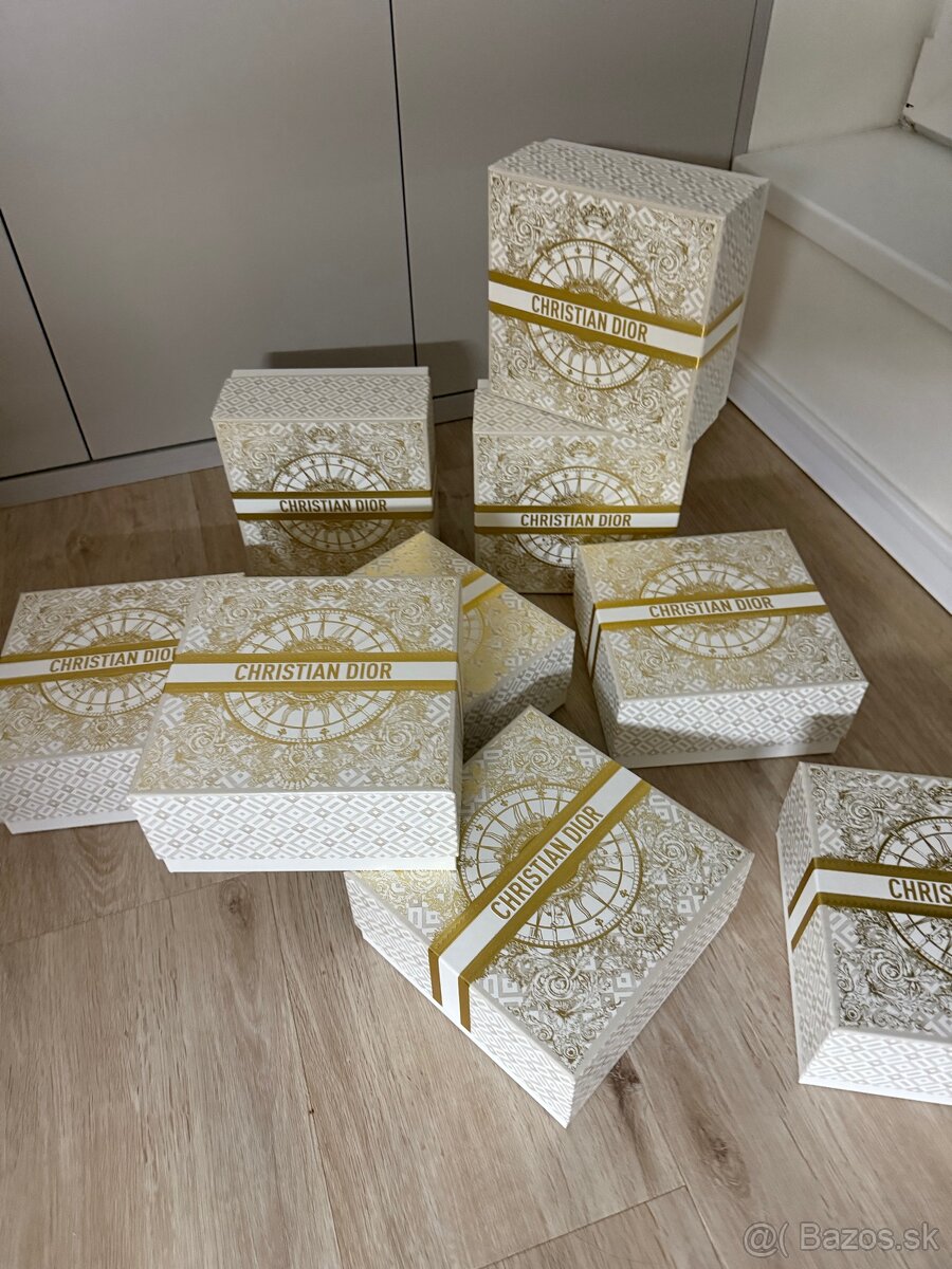 Dior krabice zlaté limitky
