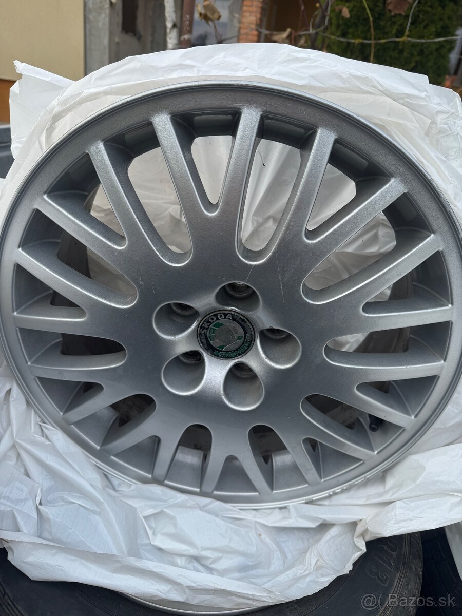 Predám hliníkové disky Škoda 6,5J R16