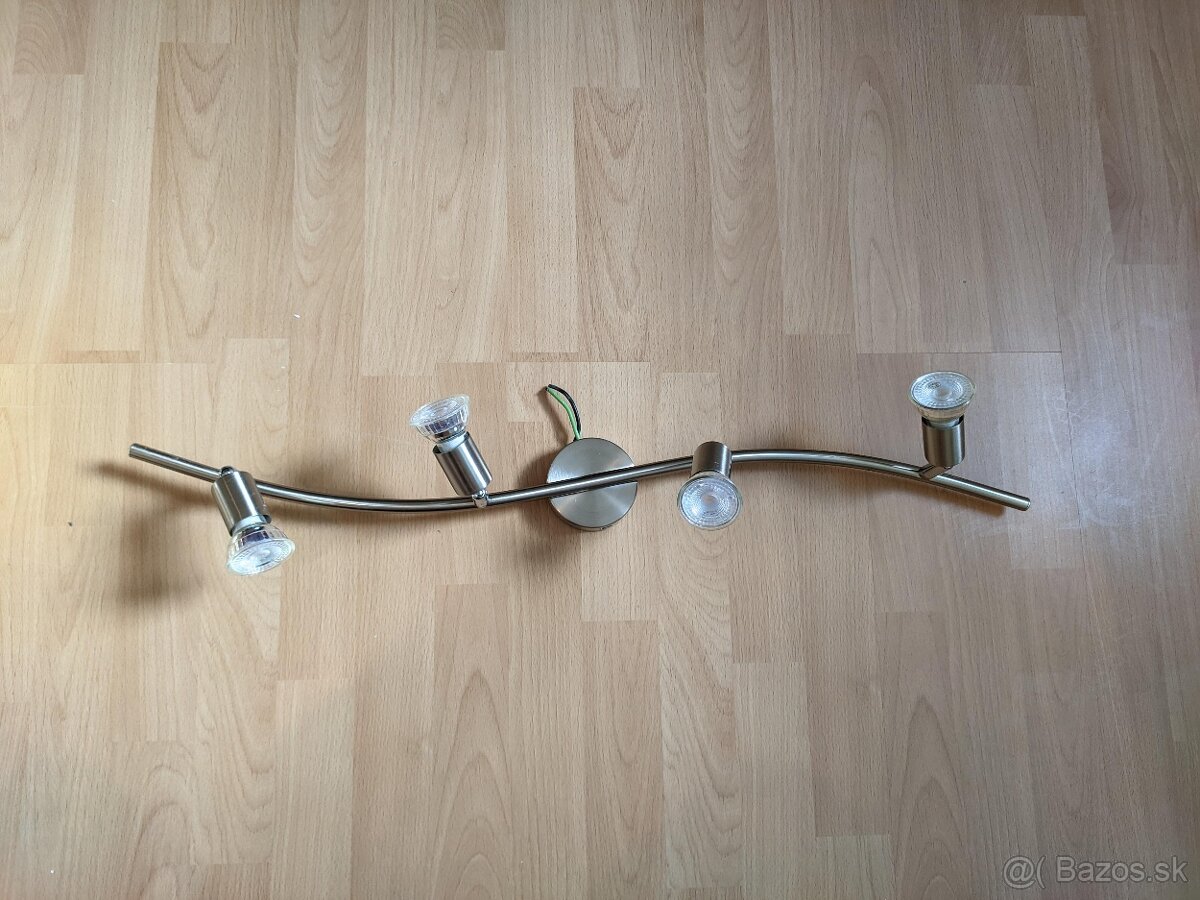 Stropné svietidlo so 4 LED žiarivkami GU10