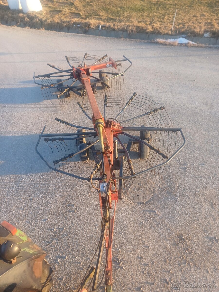 Zhrnovač sena, zhrabovač, riadkovač, dvojrotorovy 6m