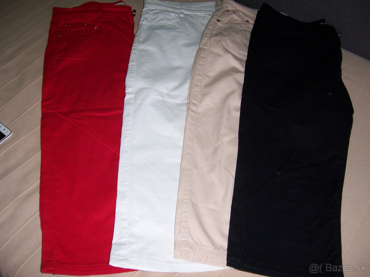 plátené 3/4 nohavice