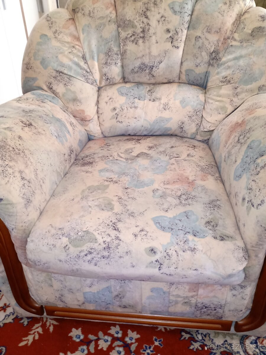 Kreslo s drevom-Dvojkreslo, 2xThon" a vianočný stromček