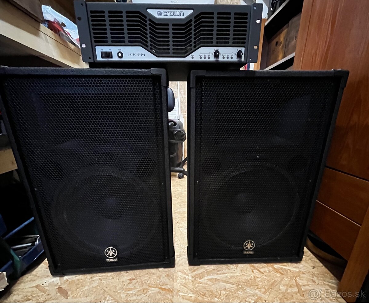 Crown CE1000+ 2xYamaha CM15V