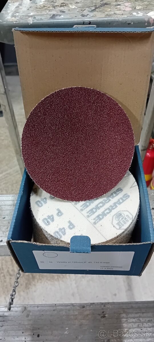 Brúsny výsek, papier,kotúč 125mm