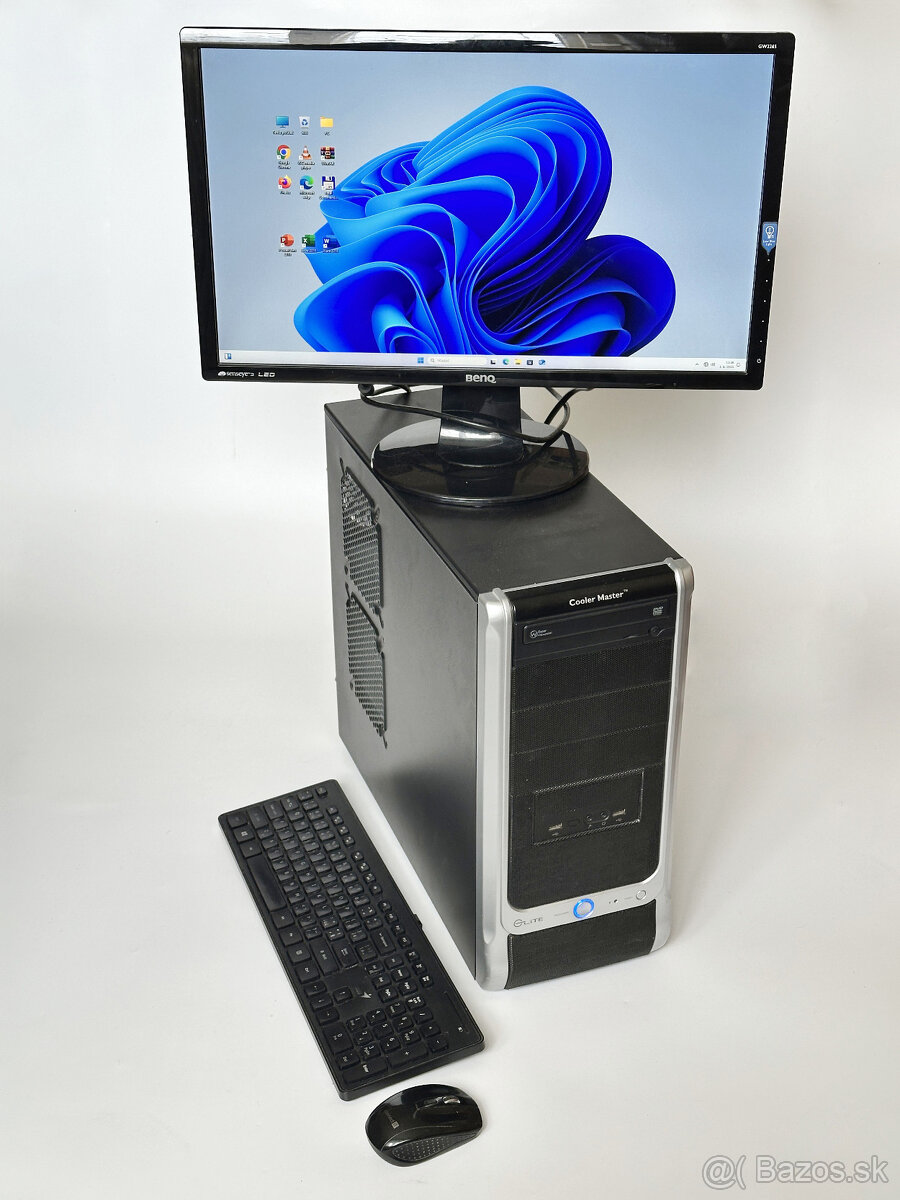 Počítač Elite Silver s monitorom a príslušenstvom