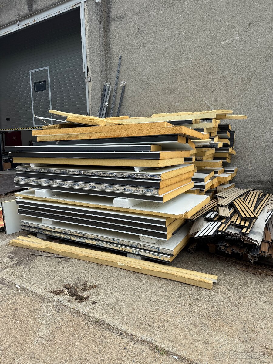 Odrezky sendvič panelov PIR 80mm Rôzne veľkosti