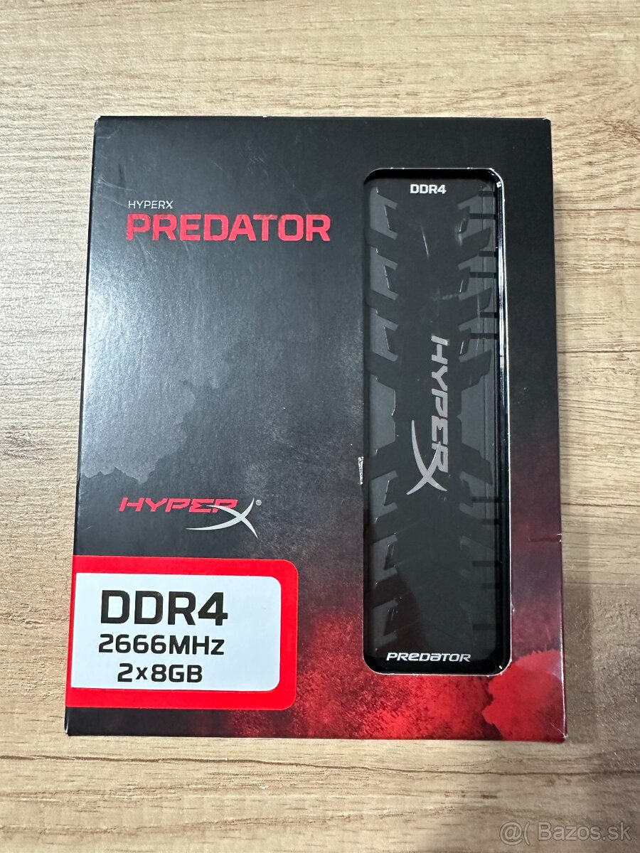 KINGSTON HyperX Predator 16GB (2x8GB)/DDR4/2666MHz/CL13/1.35