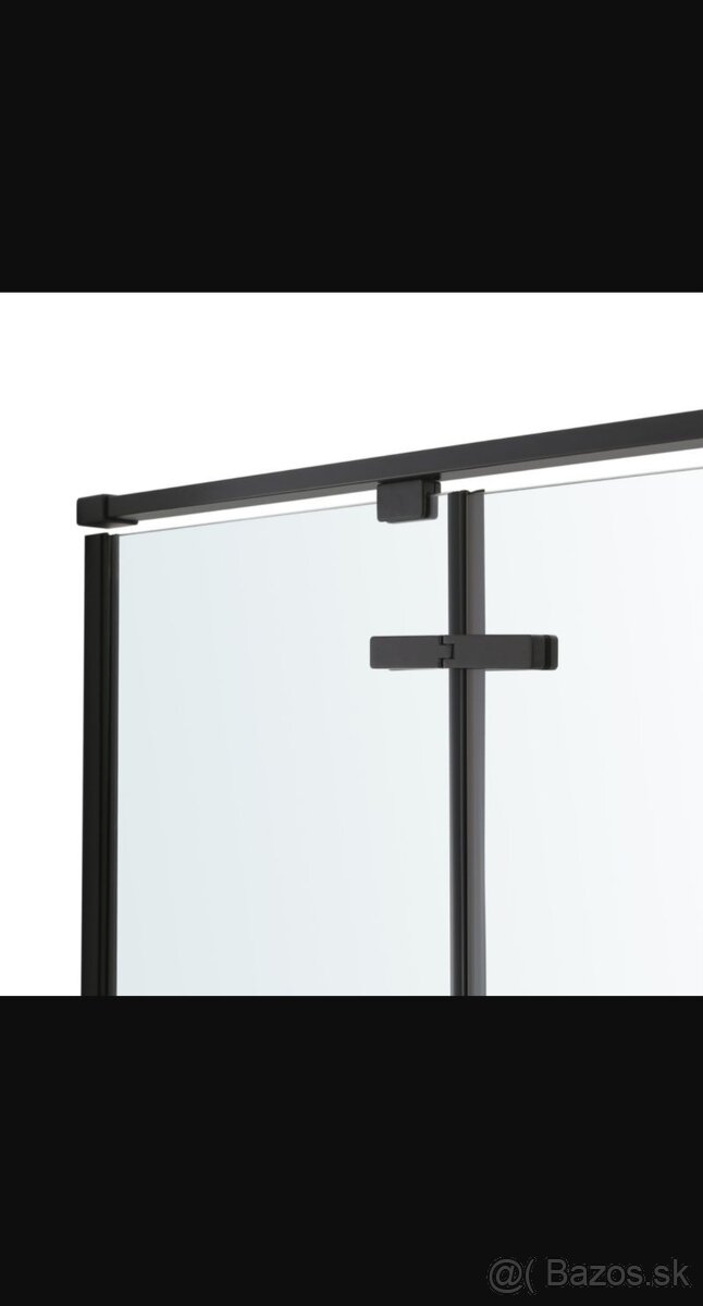Predám sprchové dvere elizi čierne 90cm
