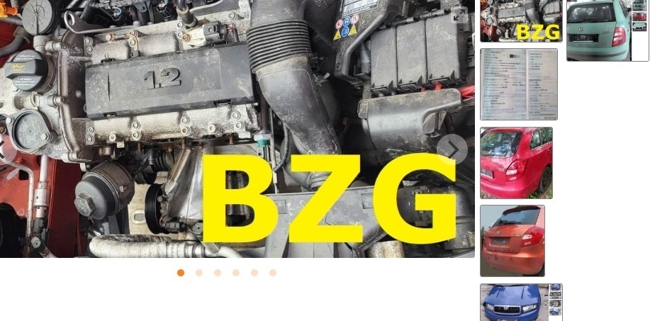 MOTOR BZG Škoda Fabia 1.2 HTP 2008 PREVODOVKA, DVERE a iné d