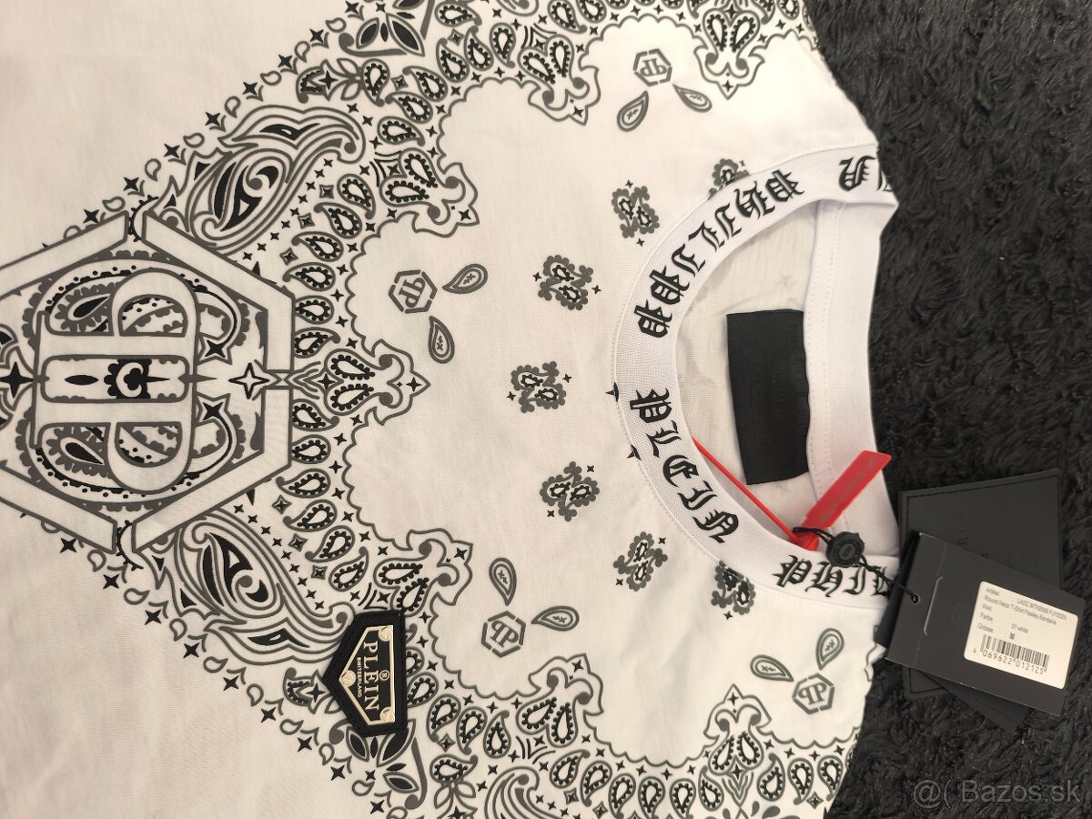 Tričko Philipp Plein Paisley Bandana