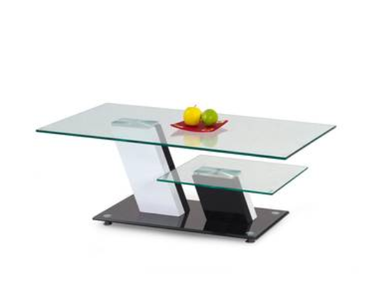 Konferencny stolik bielo cierny