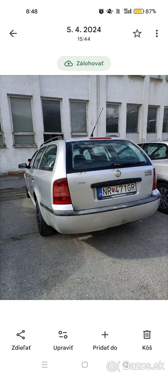 Predám škodu Octavia 19 SDI