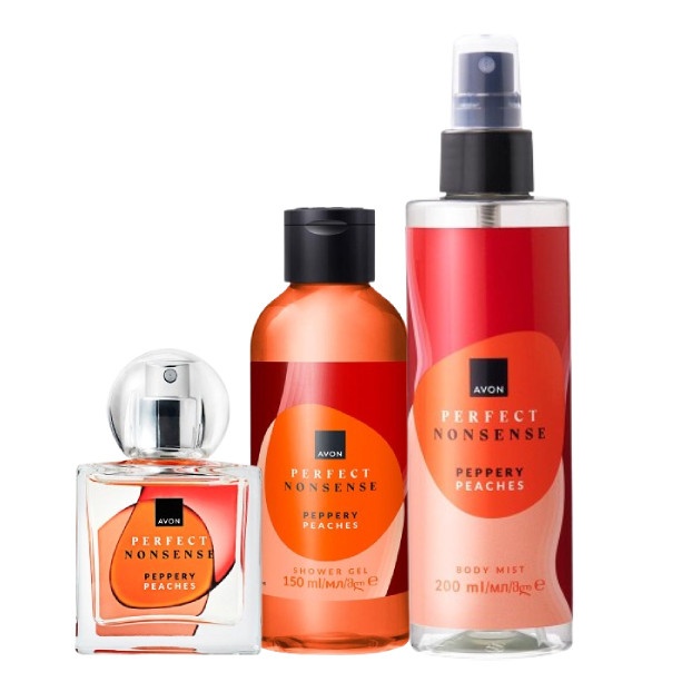 Set Perfect Nonsense Peppery Peaches - Avon