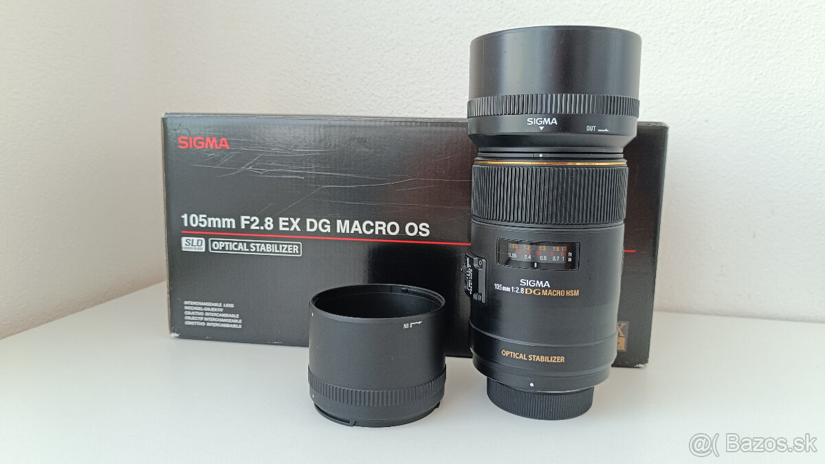 Sigma 105 mm f/2.8 EX DG OS HSM MACRO pre Nikon