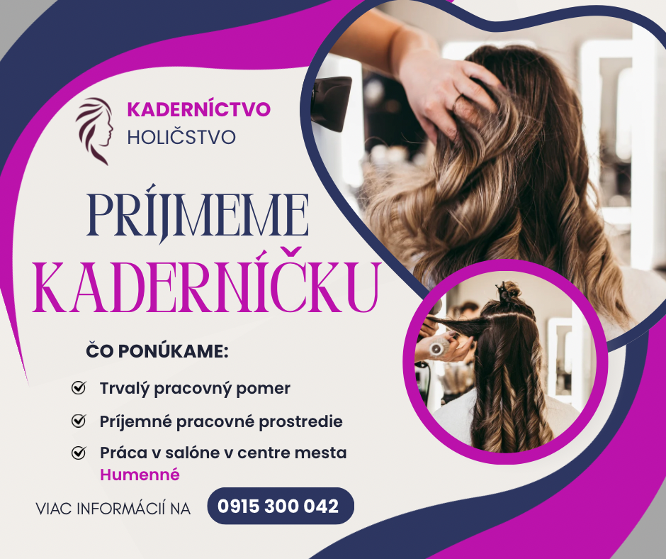 Príjmeme KADERNÍČKU