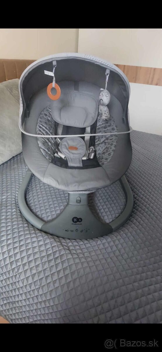 Kinderkraft Lumi 2 - elektrické hojdacie kreslo, ležadlo 2v1