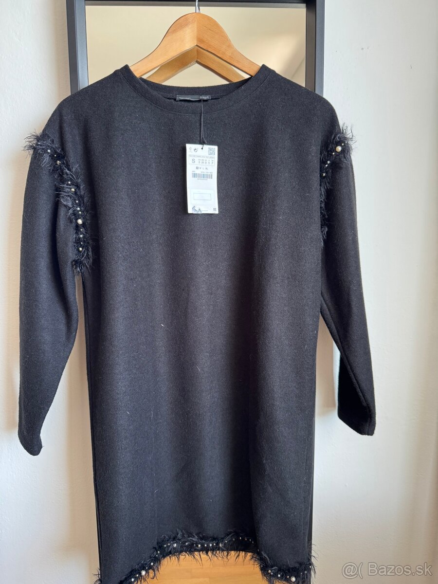 Zara čierne dámske šaty - Veľkosť S