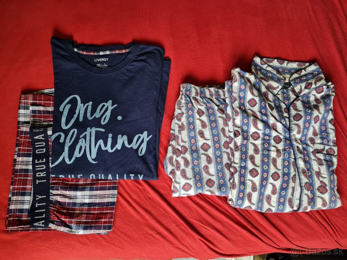 Pánske bavlnené pyžamá - XL