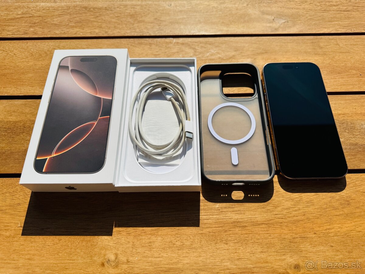 Predám Apple iPhone 16 Pro 128gb Desert Titanium ako nový