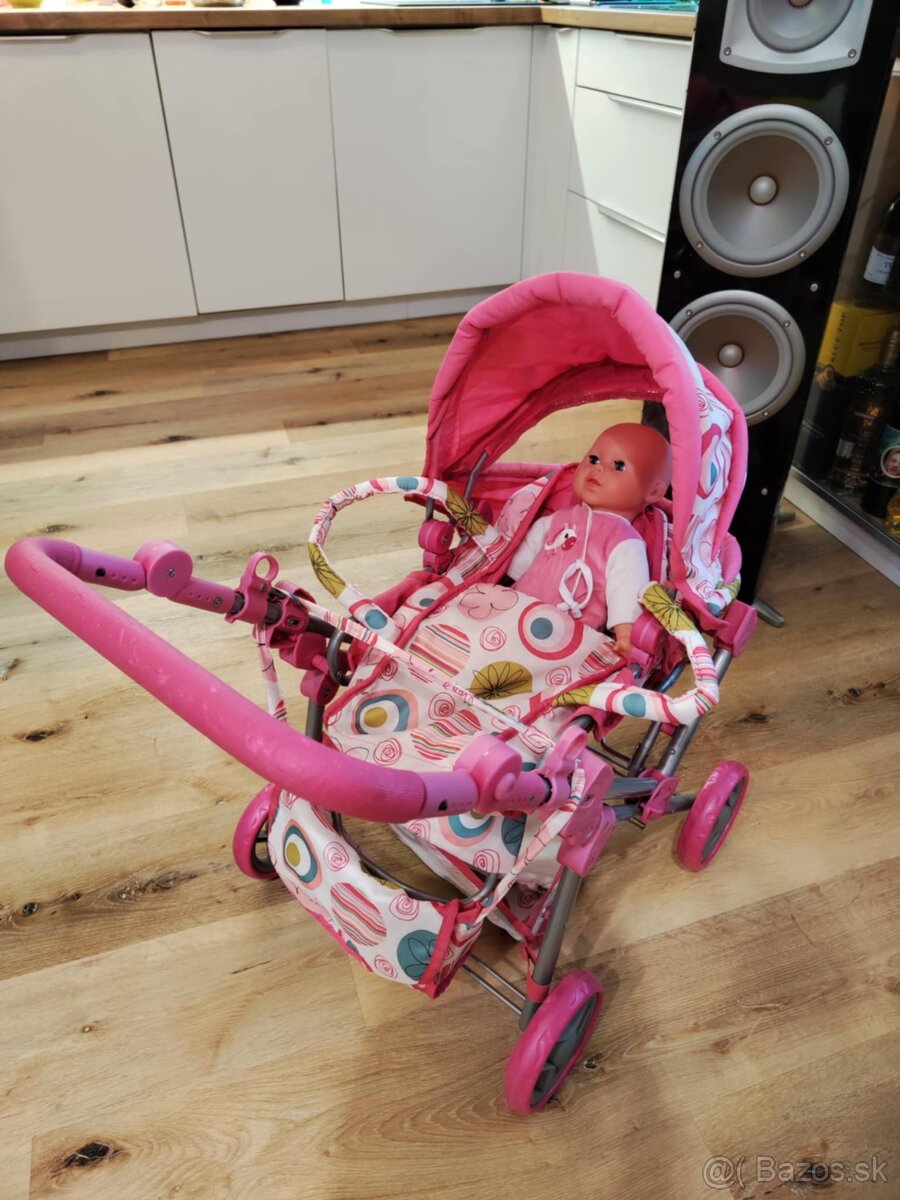 Kocik pre babiky s babikou a prislusenstvom