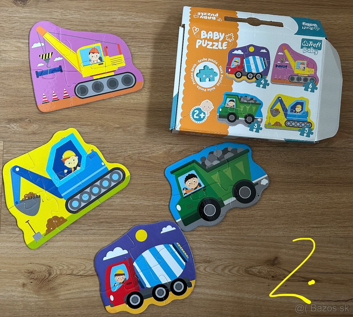 Predám Trefl puzzle stavebné stroje za 5EUR