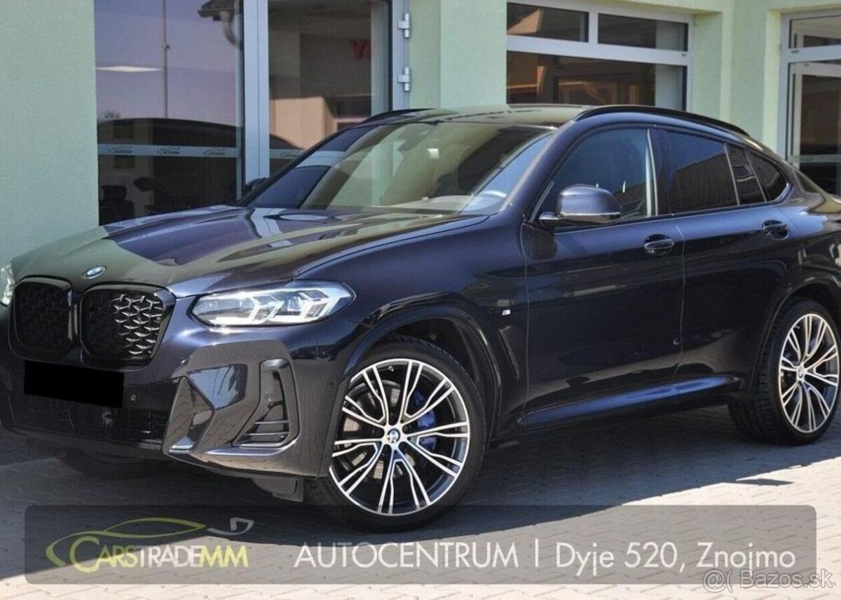 BMW X4 xD30d M-SPORT NTOP TAŽNÉ ČR 1M 210 kw
