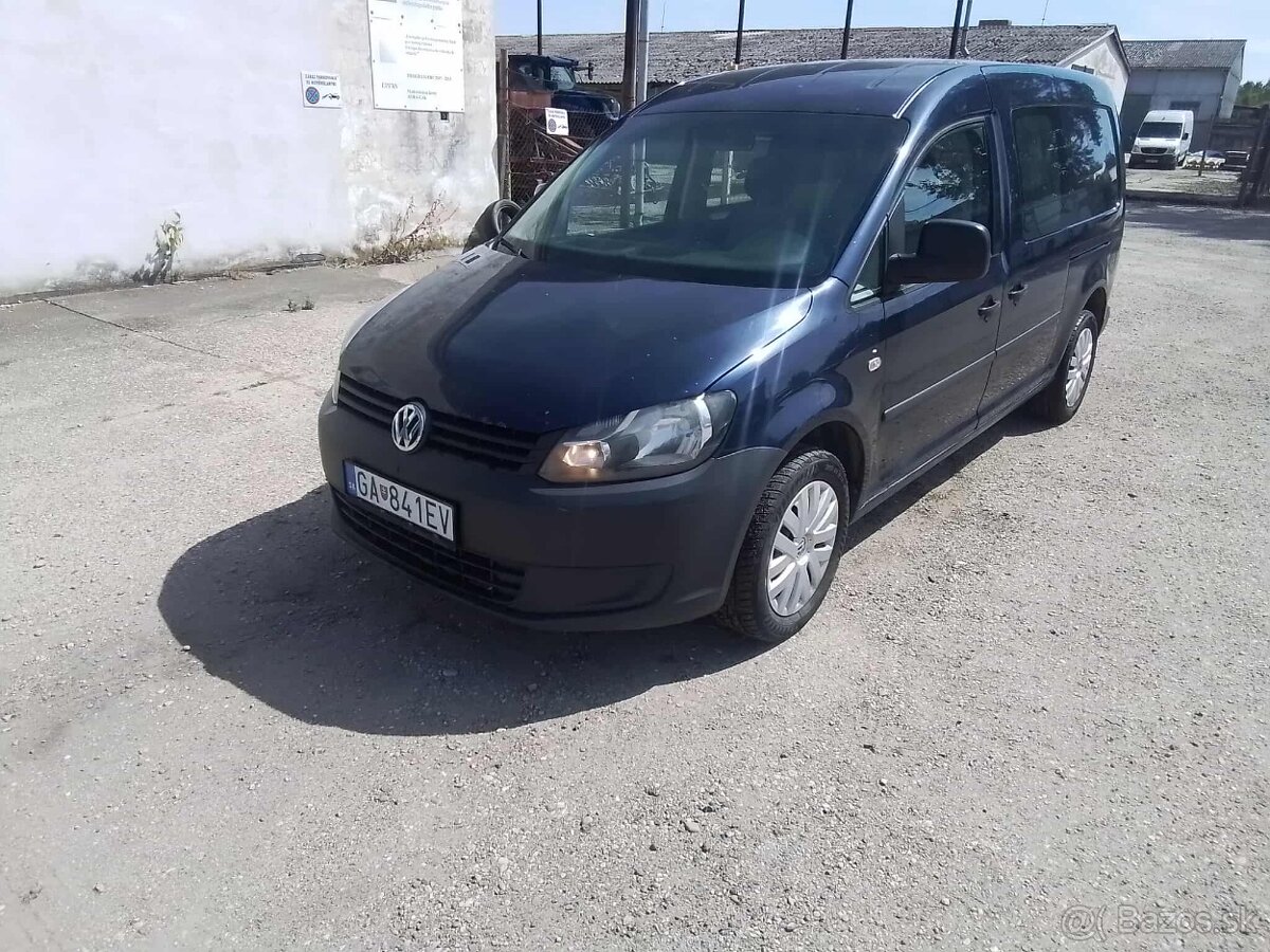 Predám VW Caddy Maxi 1.6TDi, 75kw, manuál 5 stup