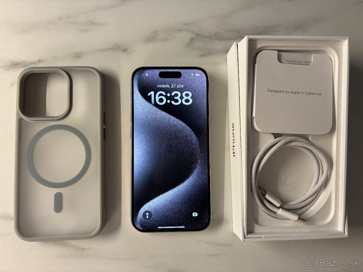 Apple iPhone 15 Pro 128GB prírodný titán