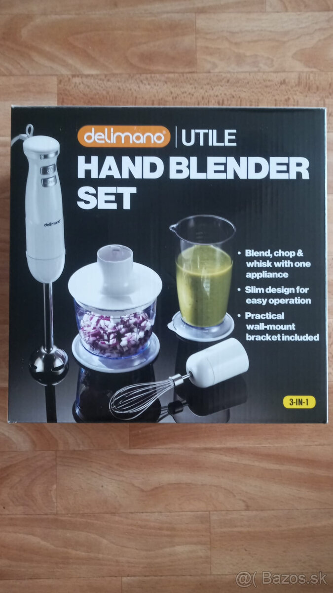 Predám set s ponorným elektrickým ručným mixérom DELIMANO