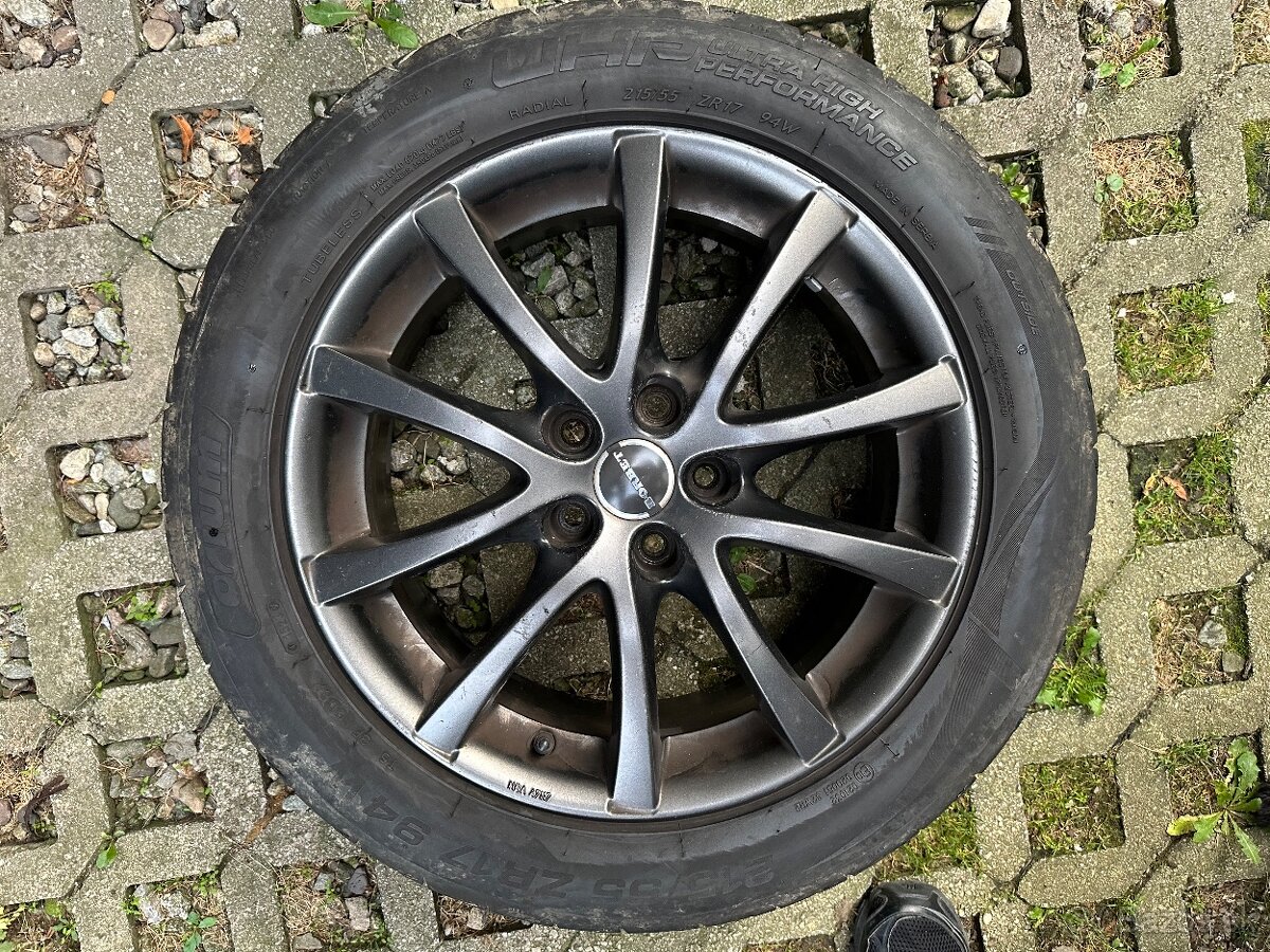 Predám elektróny Borbet s pneumatikami Orion