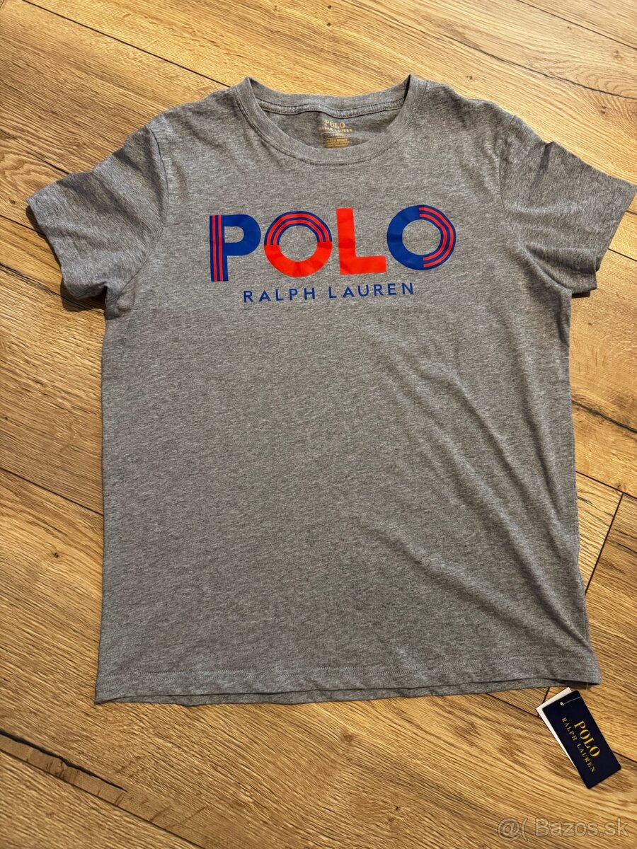 Tričko Ralph Lauren sivé L