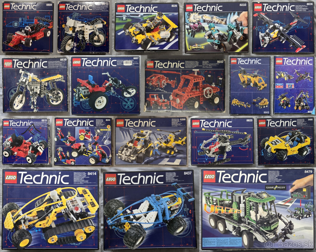 Lego Technic Sady 80 a 90 roky, Na predaj