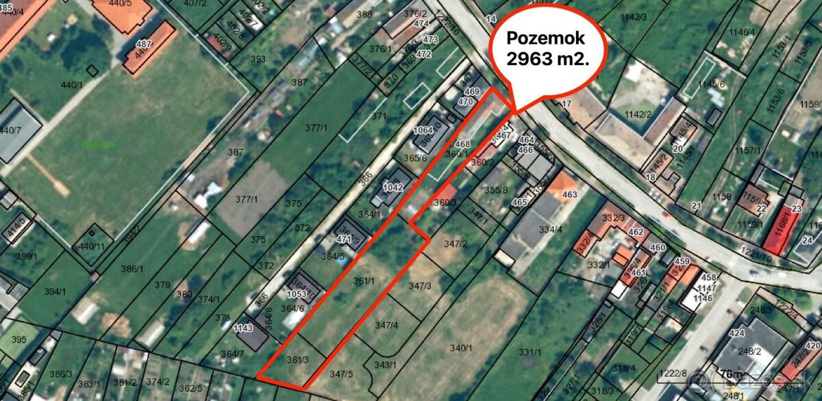 Pozemok s potenciálom v centre Diakoviec