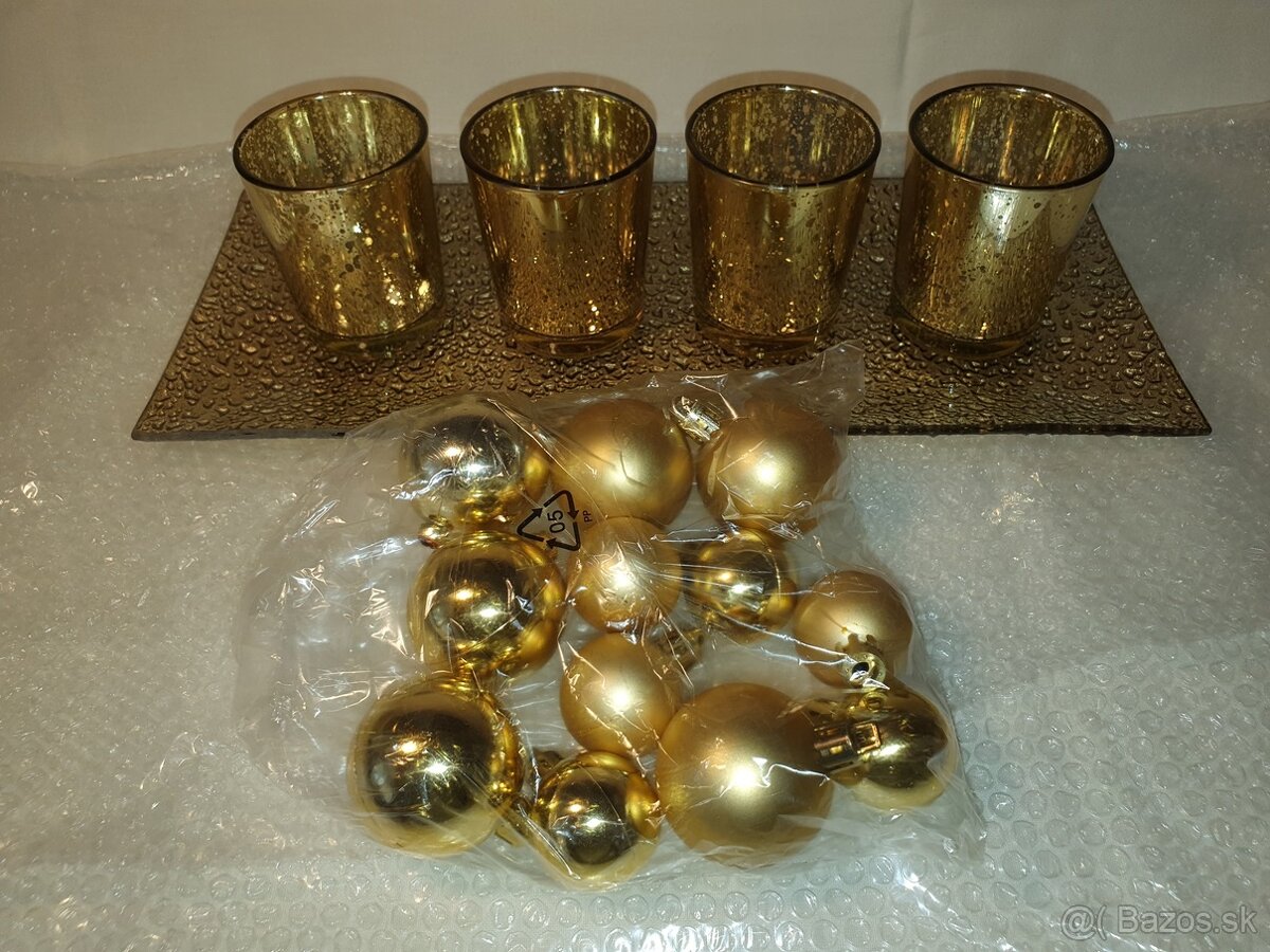 VIANOČNÁ SADA NA 4 ČAJOVÉ SVIEČKY