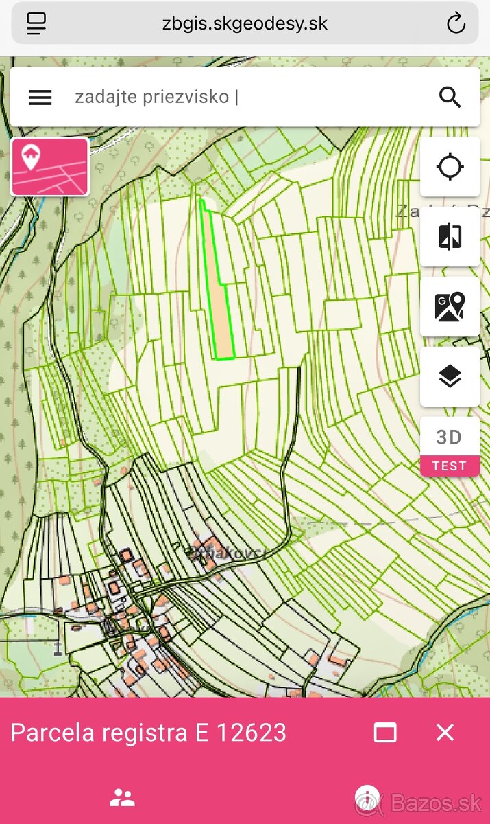 Predaj pozemkov Horná Súča .